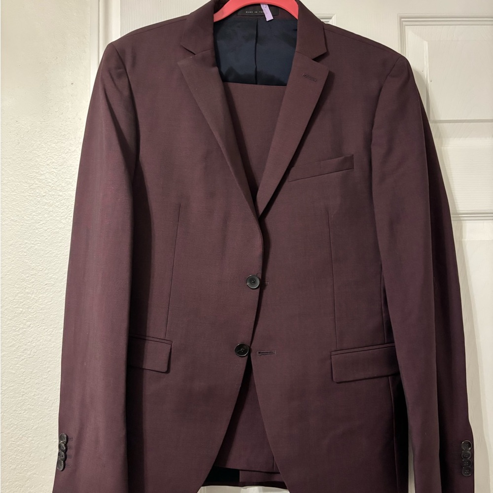 Boss Dark Burgundy / Plum Suit